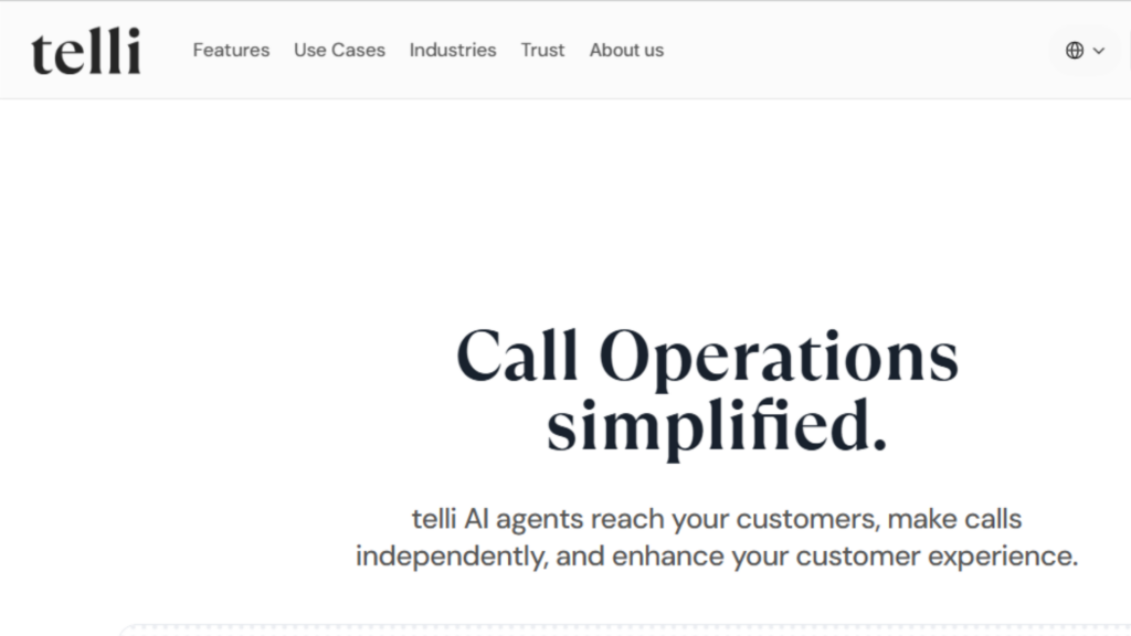 Telli - AI Call Automation Platform