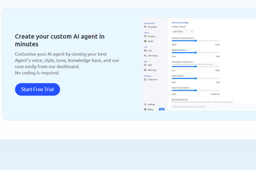 Customizable Workflows of TalkStack AI