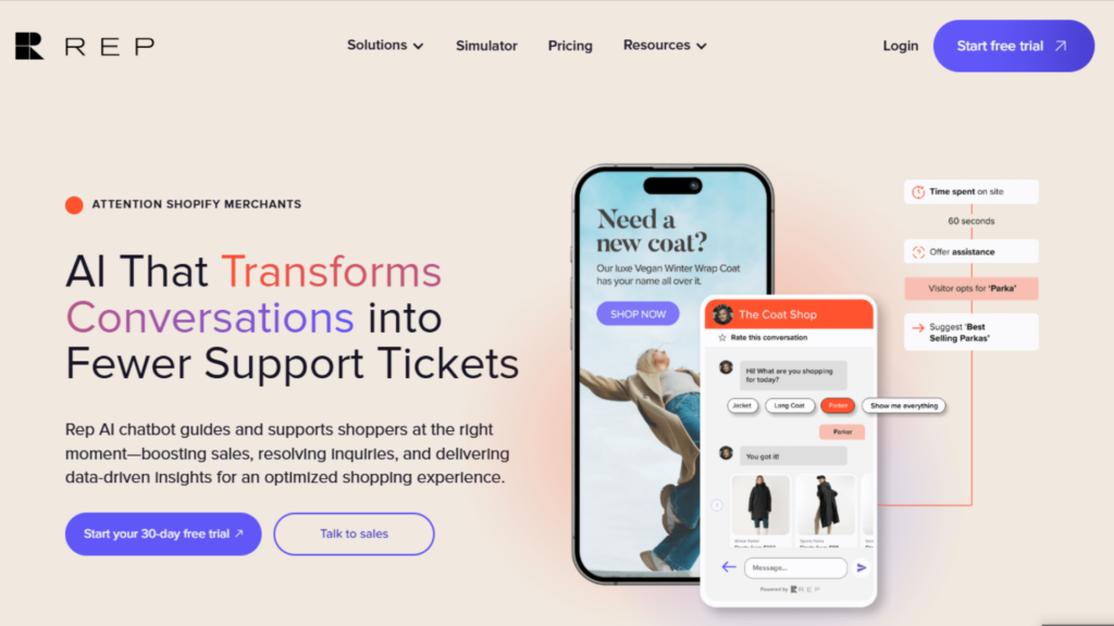 Rep AI - E-commerce Shopping Assistant