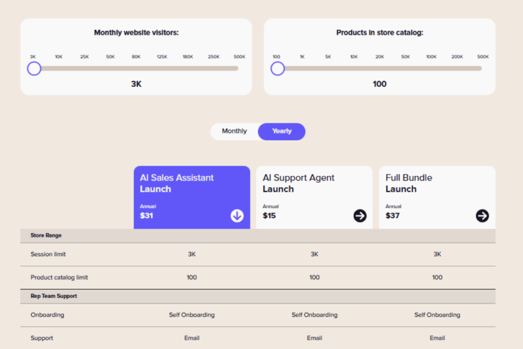 Rep AI Pricing