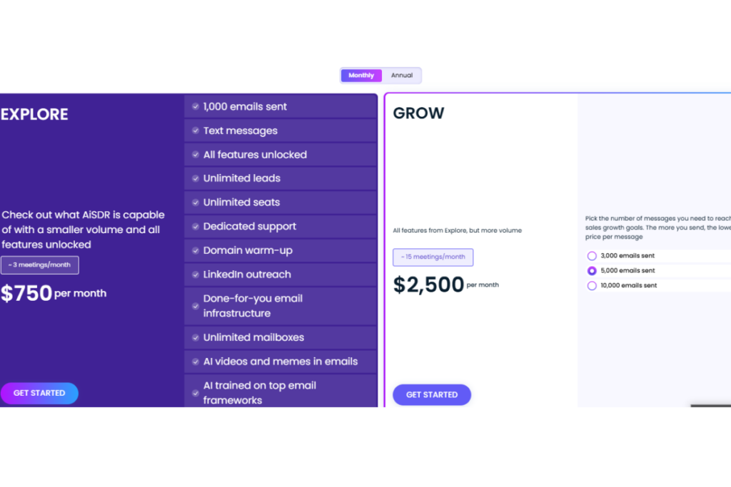 AiSDR Pricing