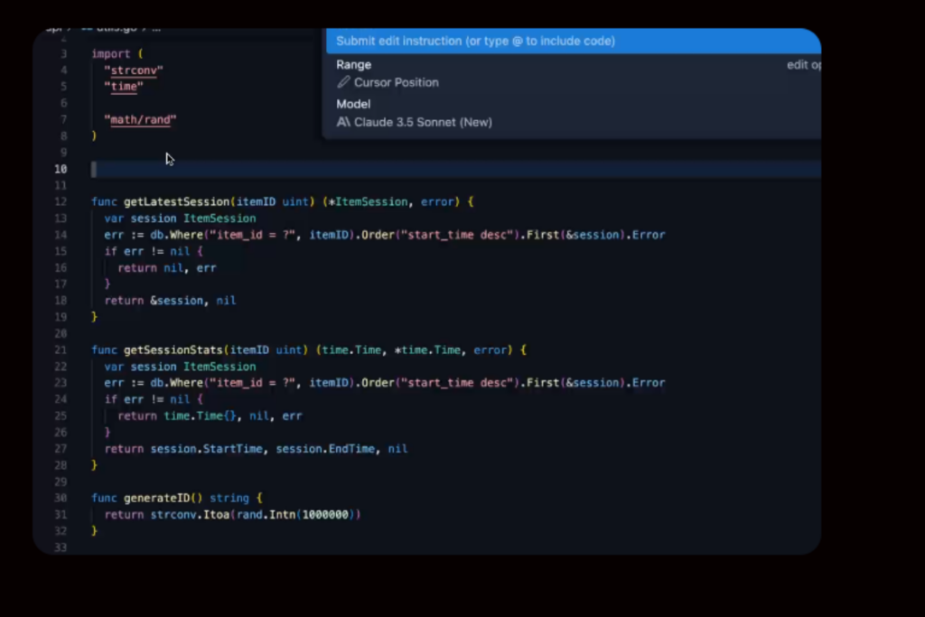 Inline Code Edits of Sourcegraph Cody AI
