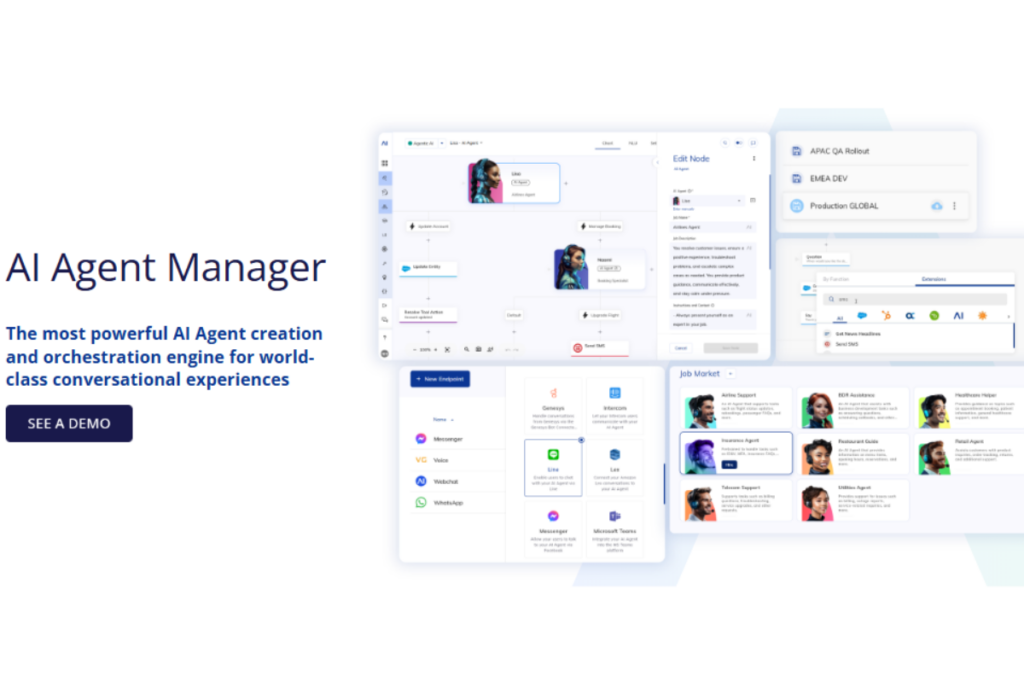 Conversational AI automation of Cognigy