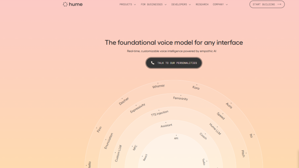 Hume AI - Foundational Voice Model AI Agent