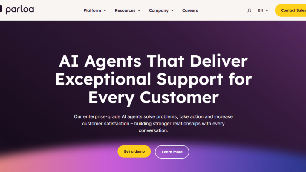 Parloa - Customer Support AI Agent