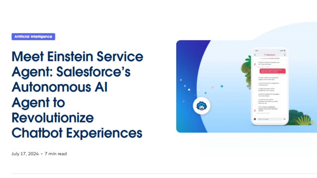 Einstein Service Agent - Autonomous AI Agent